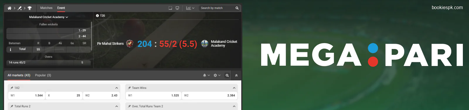 Megapari Bookmaker Review for Pakistan on Bookiespk