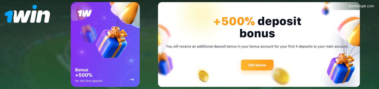 1win PK Registration Bonus