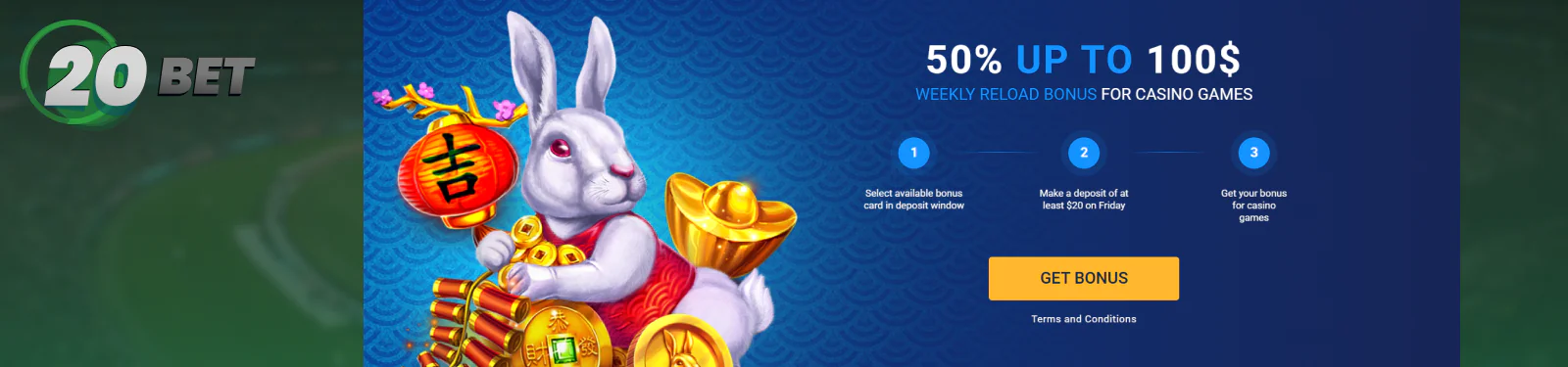 20Bet PK Promotional Offers