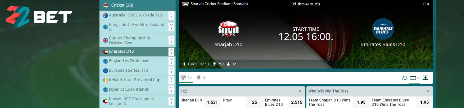 Sports Betting Guide for Pakistani Bettors 22Bet