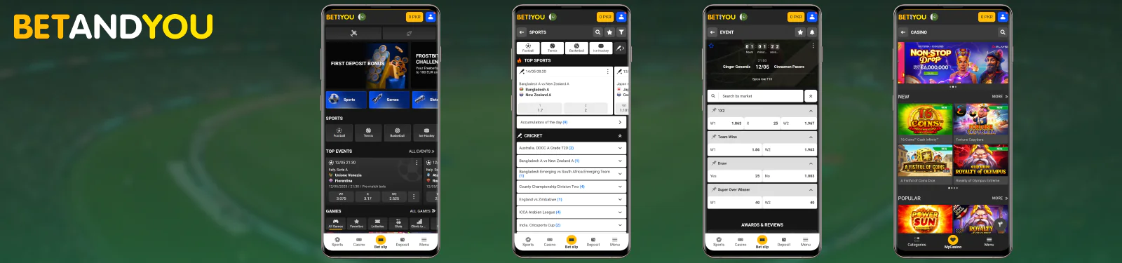 Download BetAndYou PK App