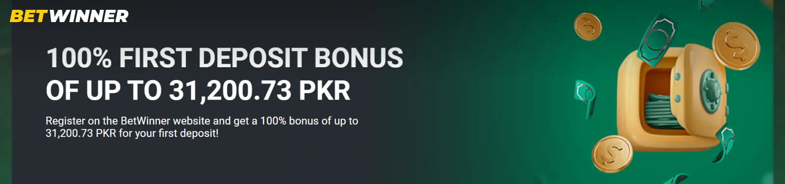 BetWinner PK Registration Bonus