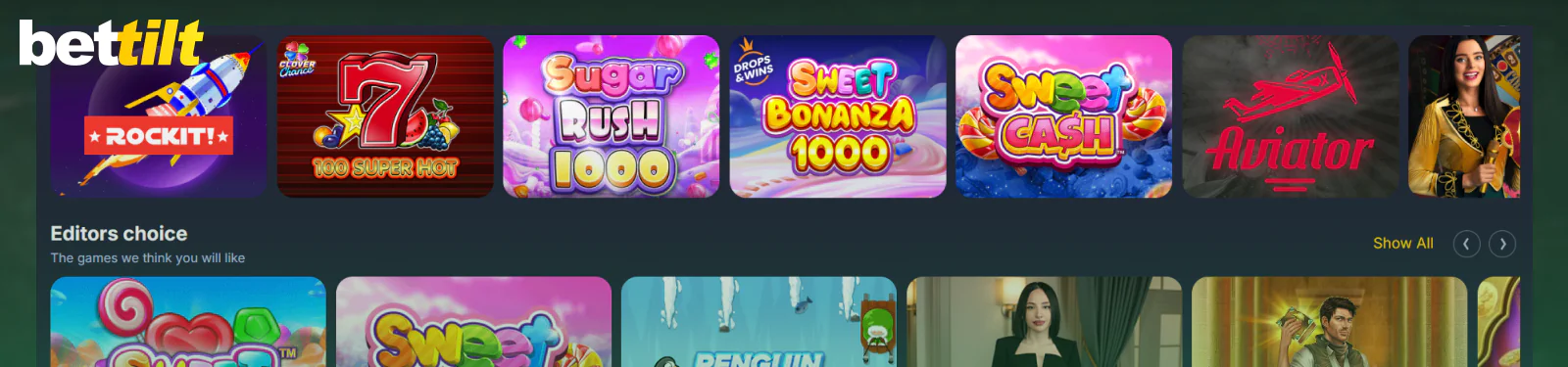 Casino section for Pakistani players Bettilt