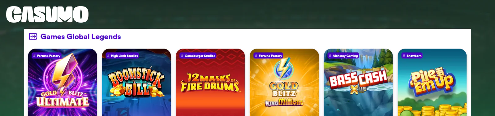 Casino section for Pakistani players Casumo