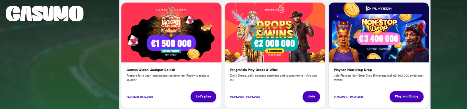 Casumo PK Promotional Offers