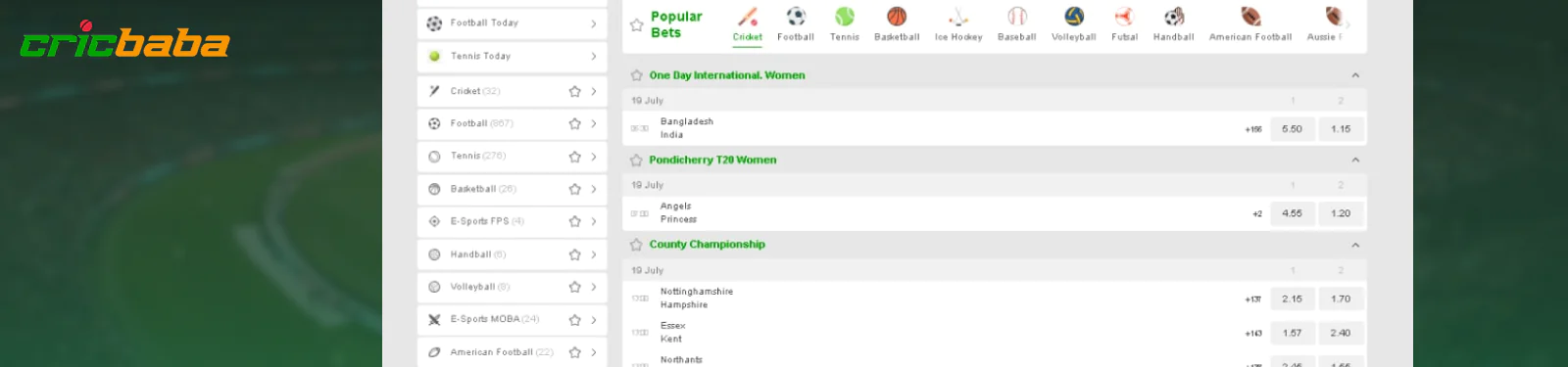 Sports Betting Guide for Pakistani Bettors CricBaba