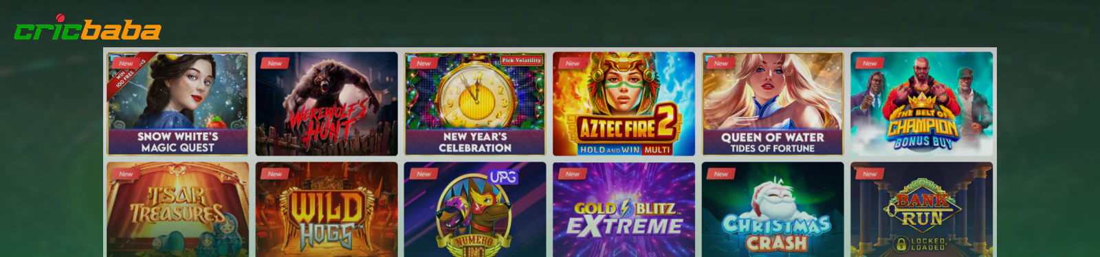Casino section for Pakistani players CricBaba