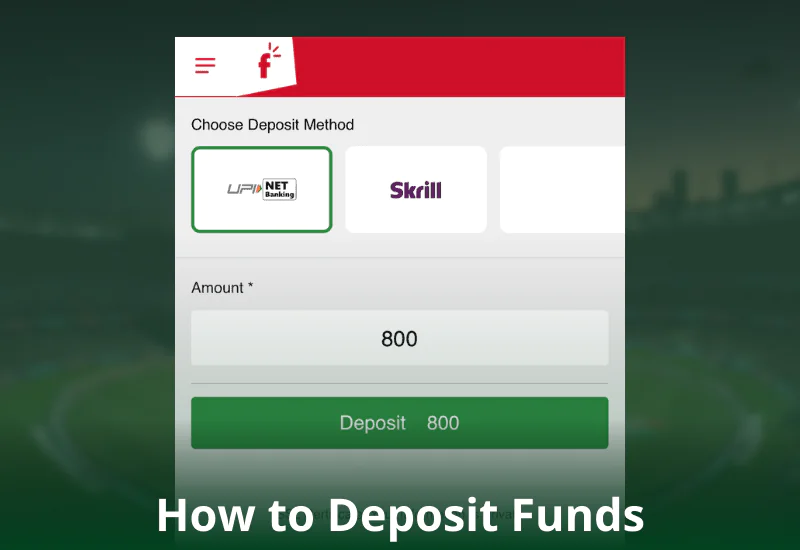 Recharge method on FunBet Pakistan
