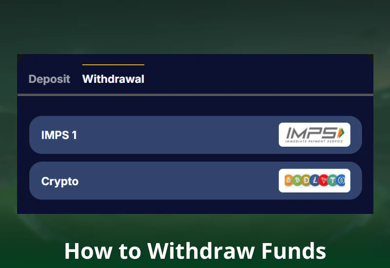 Withdrawal method on Krundi Pakistan