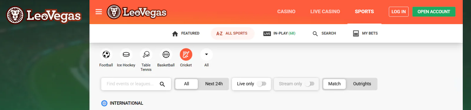 LeoVegas Pakistan Website Review