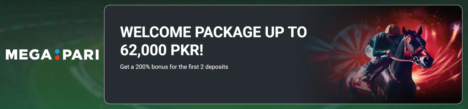 Megapari PK Welcome Bonus