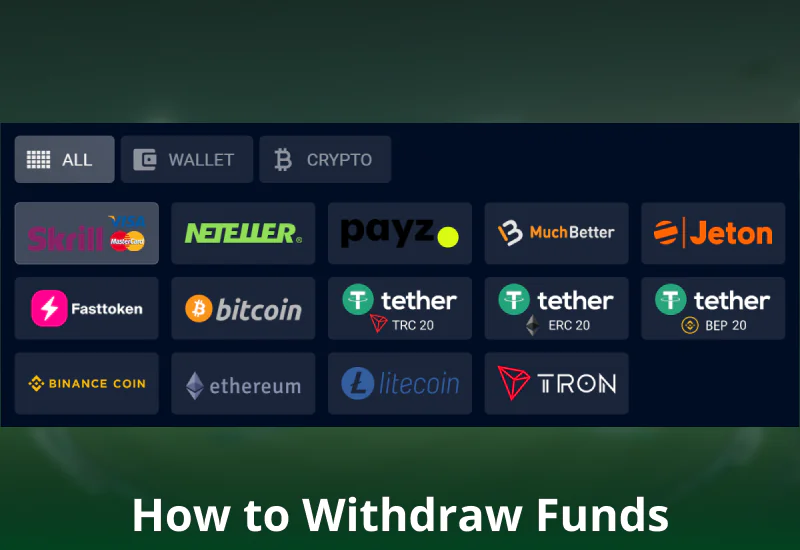 Withdrawal method on Vbet Pakistan