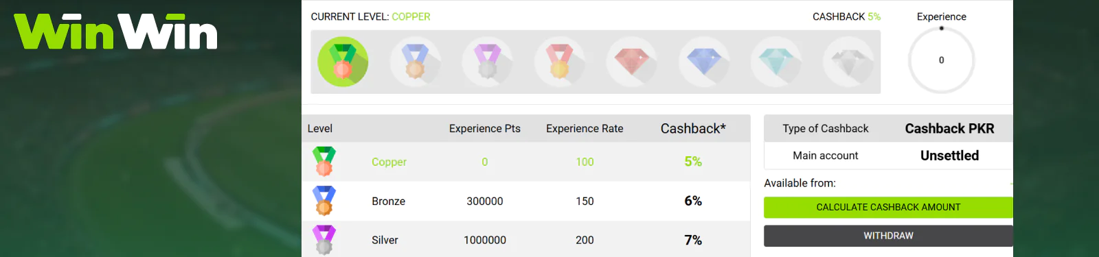 VIP program for Pakistani players WinWinBet